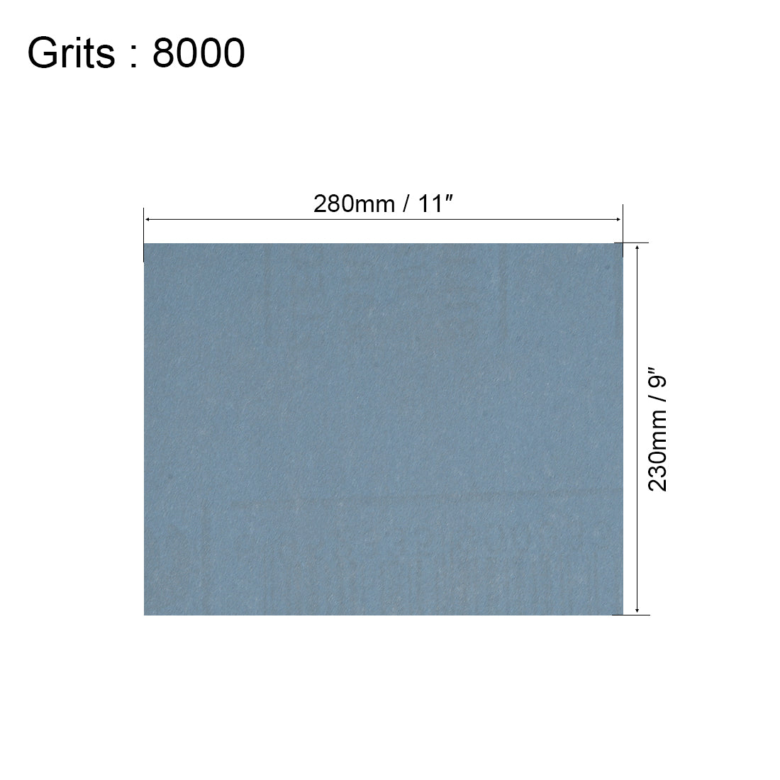 uxcell Uxcell 2pcs 8000 Grits Wet Dry Waterproof Sandpaper 9" x 11" Abrasive Paper Sheets