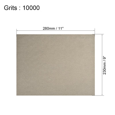 Harfington Uxcell 5pcs 7000 Grits Wet Dry Waterproof Sandpaper 9" x 11" Abrasive Paper Sheets