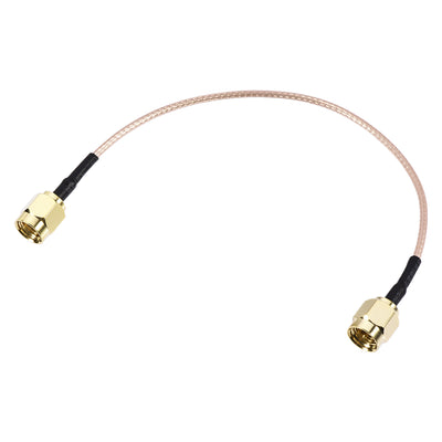 Harfington Uxcell Low Loss RF Coaxial Cable Connection Coax Wire RG-178, RP-SMA Male to SMA Male 500cm