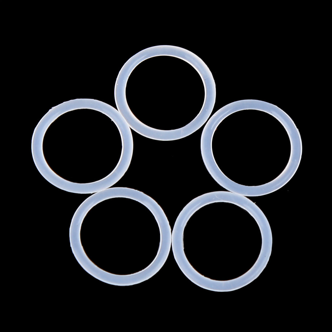 Uxcell Silicone O-Rings 5mm OD 2mm ID 1.5mm Width - 20 Pack VMQ Seal Gaskets For Plumbing & Repair