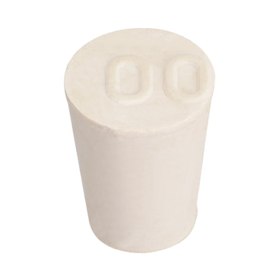 Harfington Uxcell White Tapered Shaped Solid Rubber Stopper for Lab Tube Stopper Size 000 20Pcs