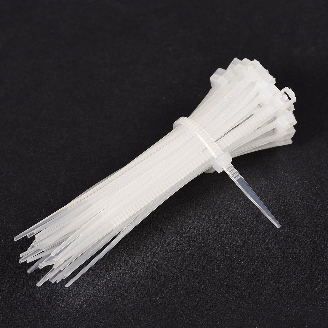 uxcell Uxcell Cable Zip Ties 150mmx1.9mm Self-Locking Nylon Tie Wraps White 200pcs