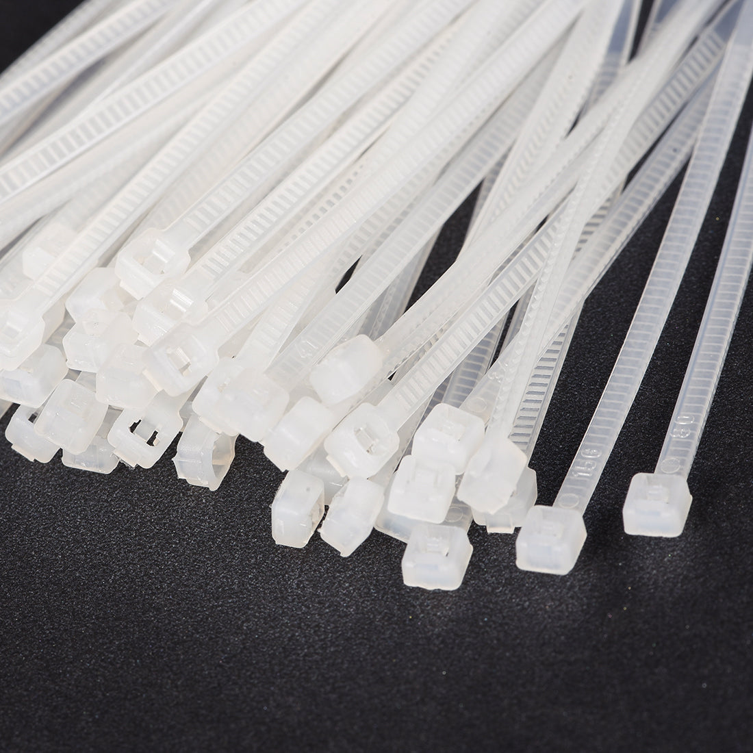 uxcell Uxcell Cable Zip Ties 150mmx1.9mm Self-Locking Nylon Tie Wraps White 200pcs
