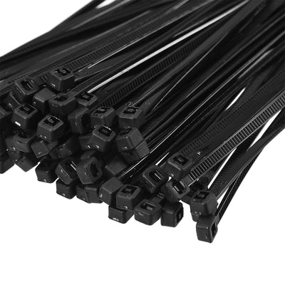Harfington Uxcell Cable Zip Ties 100mmx1.8mm Self-Locking Nylon Tie Wraps Black 1000pcs