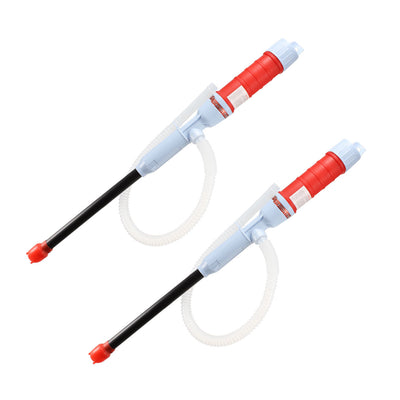 Harfington Uxcell 2pcs Electric Liquid Transfer Pump Gas Oil Gasoline Water Multi-Use Hand Fuel Pump Red