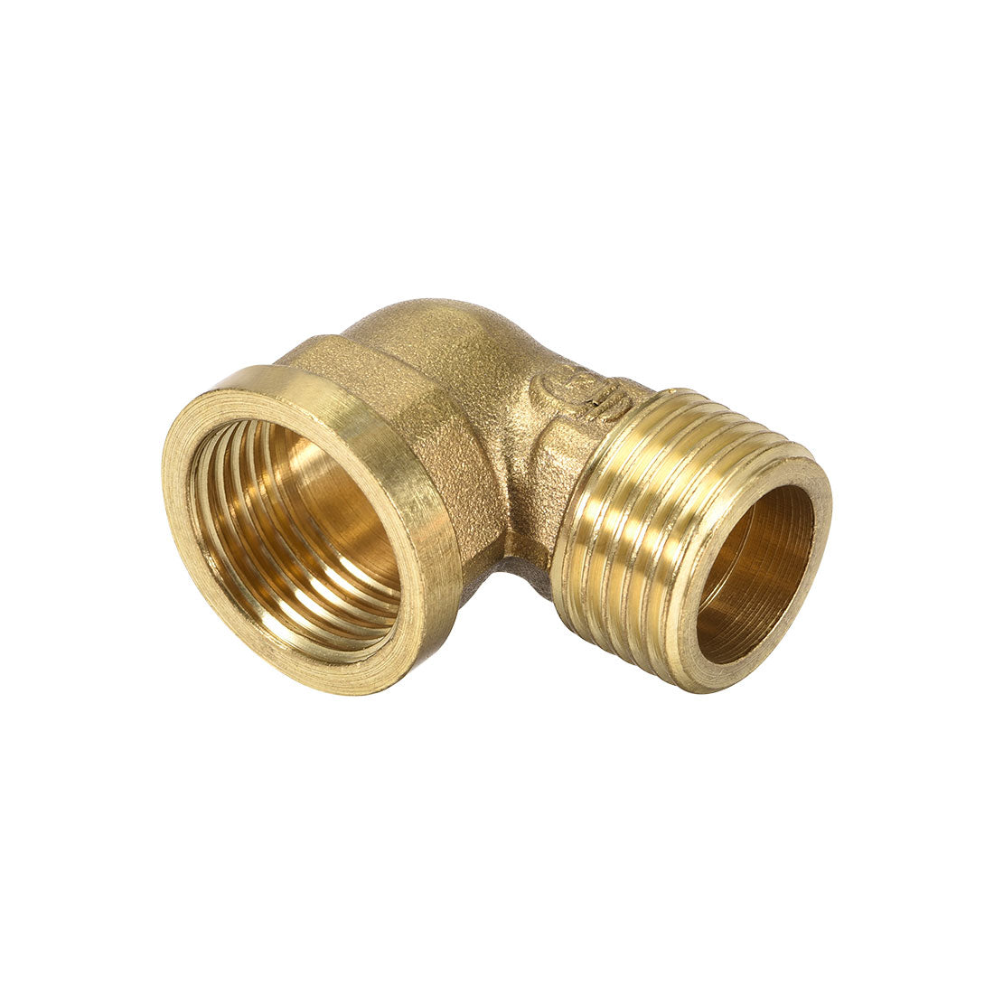 uxcell Uxcell Brass Pipe Fitting 90 Degree Street Elbow G1/2 Male x G1/2 Female
