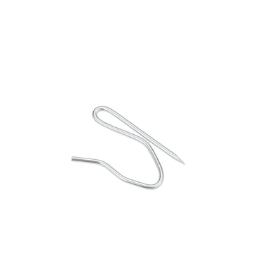 Harfington Uxcell Curtain Hooks Carbon Steel Pin-On Drapery Hooks for Window Door Curtains Silver Tone 50 Pcs