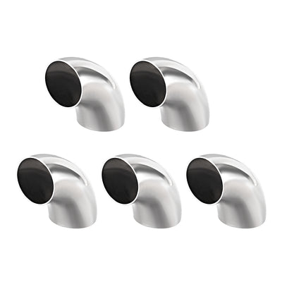 uxcell Uxcell Stainless Steel 304 Pipe Fitting Long Radius 90 Degree Elbow Butt-Weld 1-1/4-inch OD 1mm Thick Pipe Size 5pcs