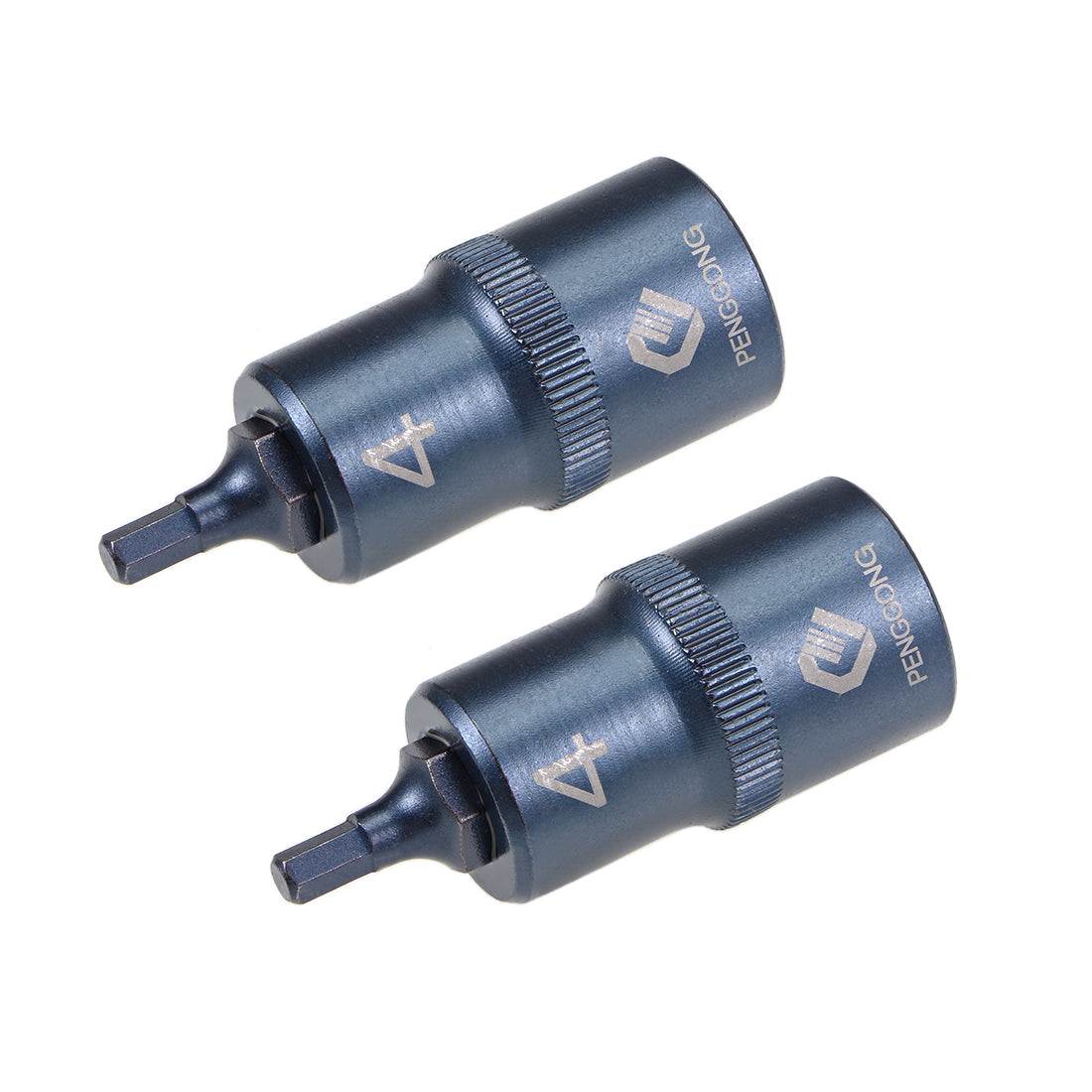 uxcell Uxcell Drive x Hex Bit Socket, S2 Steel Bits, CR-V Sockets Metric (For Hand Use Only)