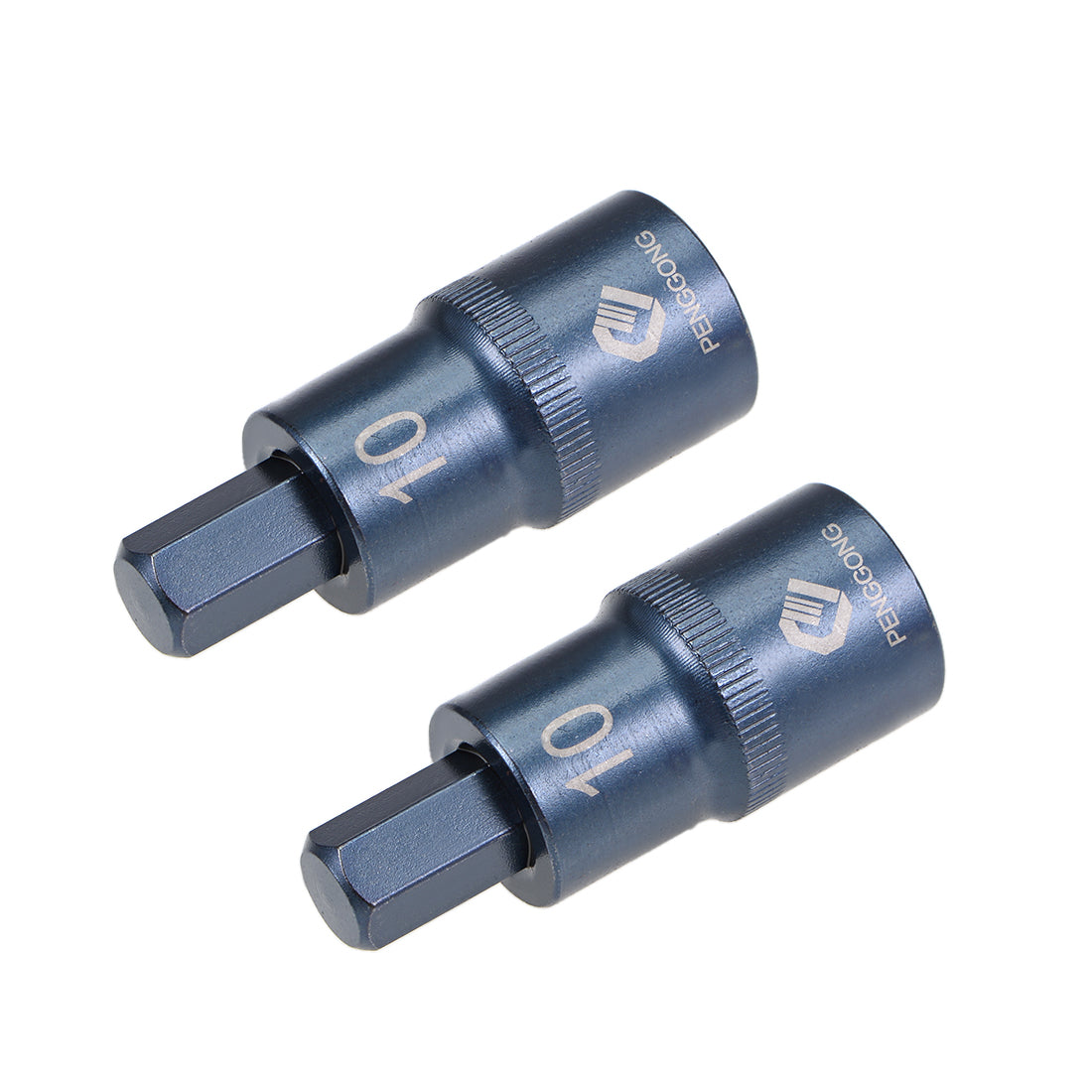 uxcell Uxcell Drive x Hex Bit Socket, S2 Steel Bits, CR-V Sockets Metric (For Hand Use Only)