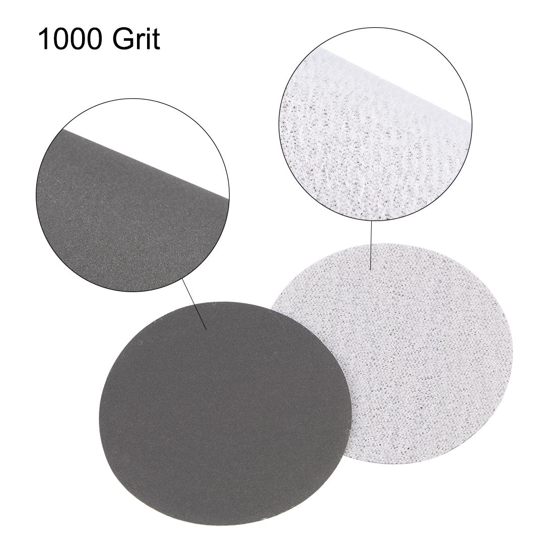 Uxcell Uxcell 2 inch Wet Dry Disc 1500 Grit Hook and Loop Sanding Disc Silicon Carbide 20pcs