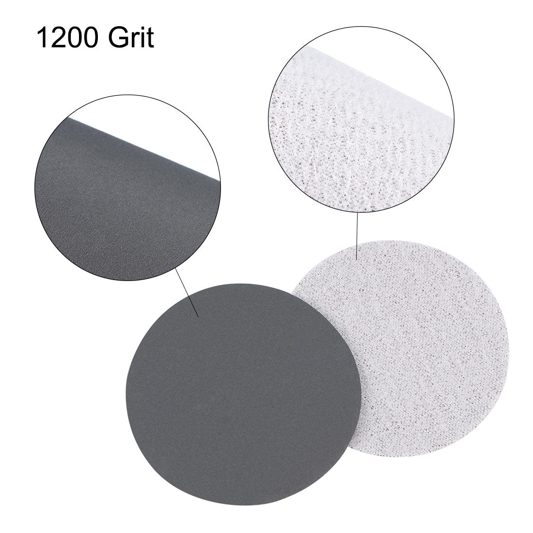 Uxcell Uxcell 2 inch Wet Dry Disc 1500 Grit Hook and Loop Sanding Disc Silicon Carbide 30pcs