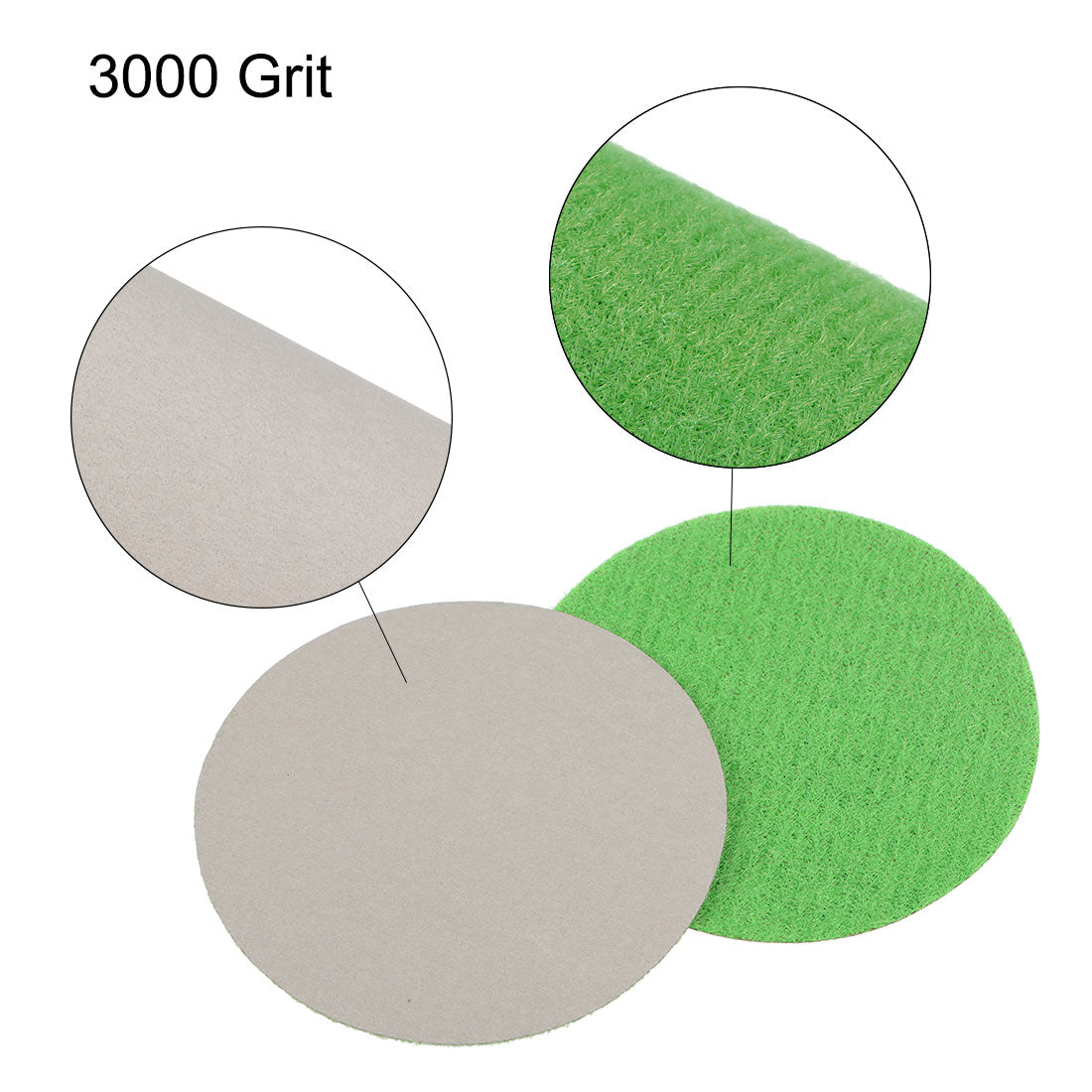 Uxcell Uxcell 2 inch Wet Dry Disc 5000 Grit Hook and Loop Sanding Disc Silicon Carbide 30pcs