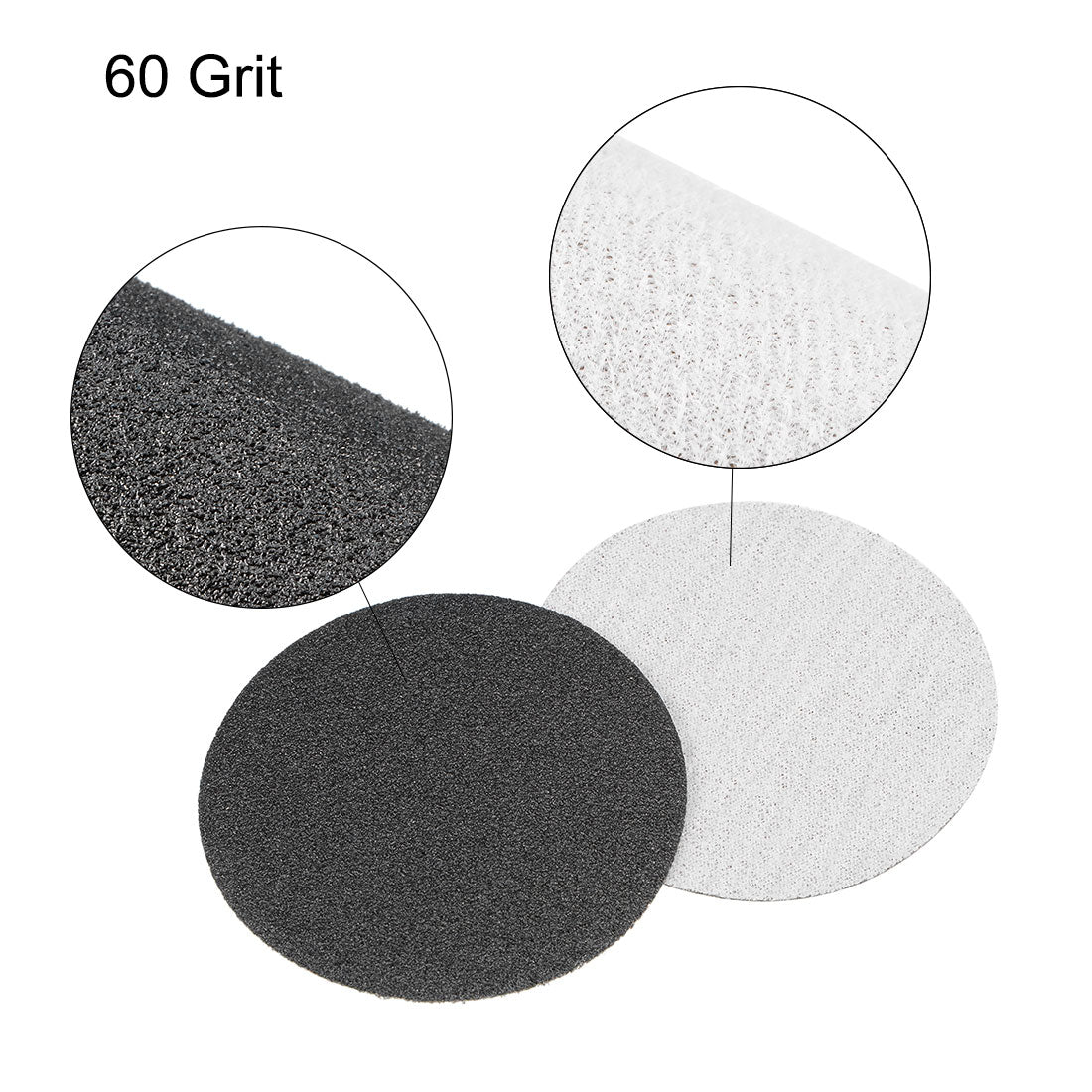 uxcell Uxcell Wet Dry Disc Hook and Loop Sanding Pads Silicon Carbide