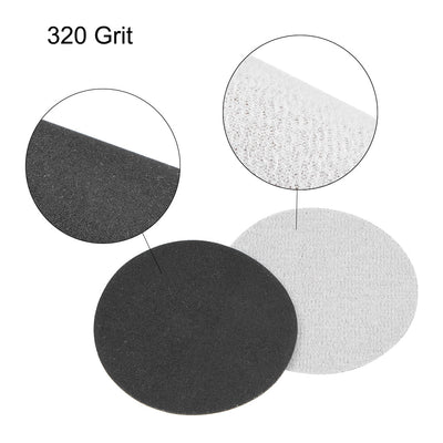 Harfington Uxcell Wet Dry Disc Hook and Loop Sanding Pads Silicon Carbide