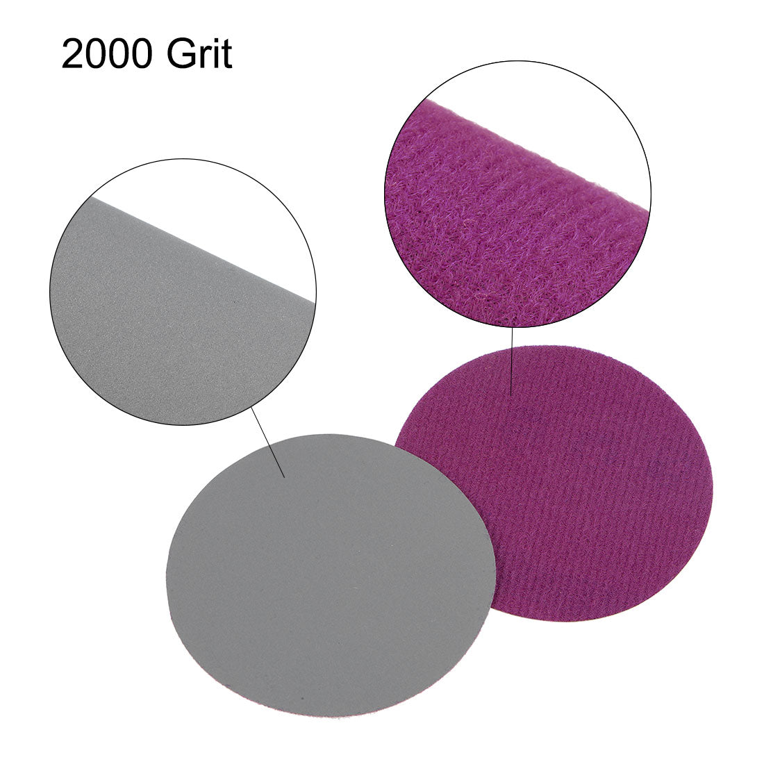 Uxcell 3-Inch 400 Grit Hook & Loop Sanding Discs - Wet/Dry Silicon Carbide 20pc