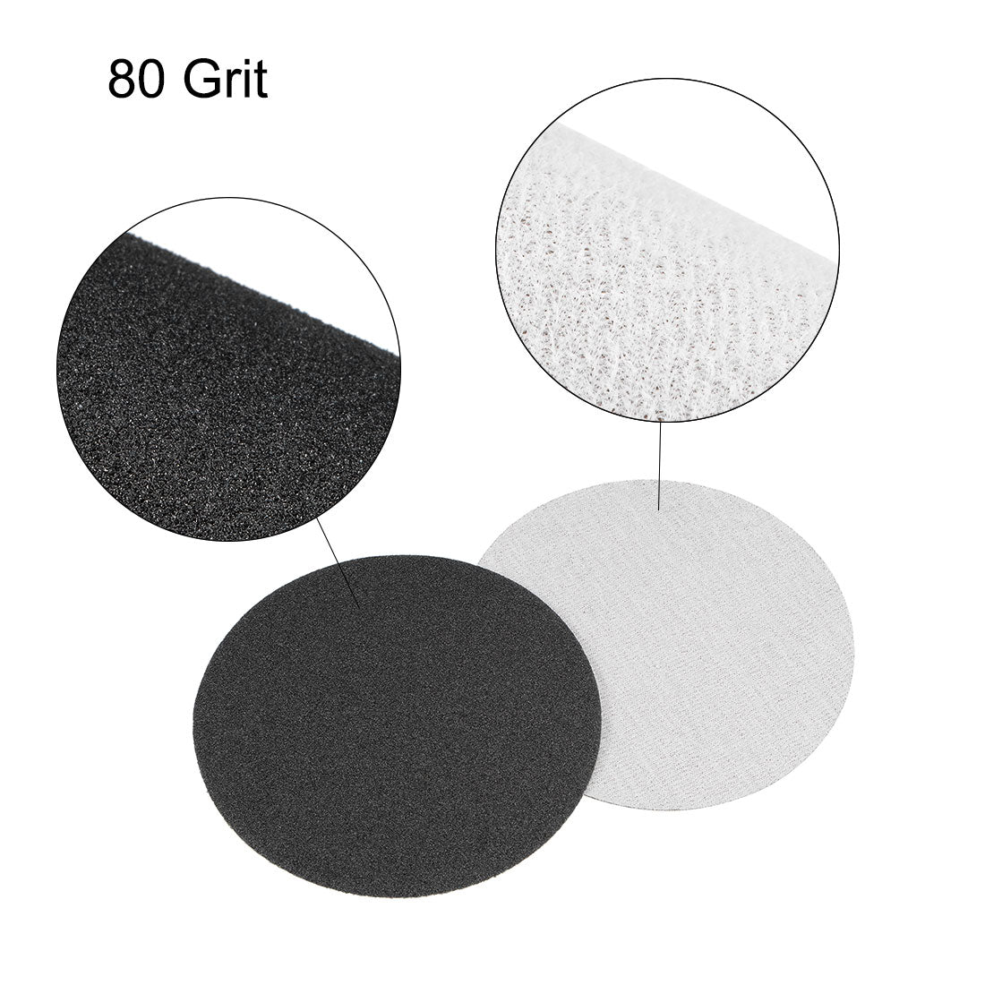Uxcell Uxcell 5 inch Wet Dry Disc 320 Grit Hook and Loop Sanding Disc Silicon Carbide 10pcs