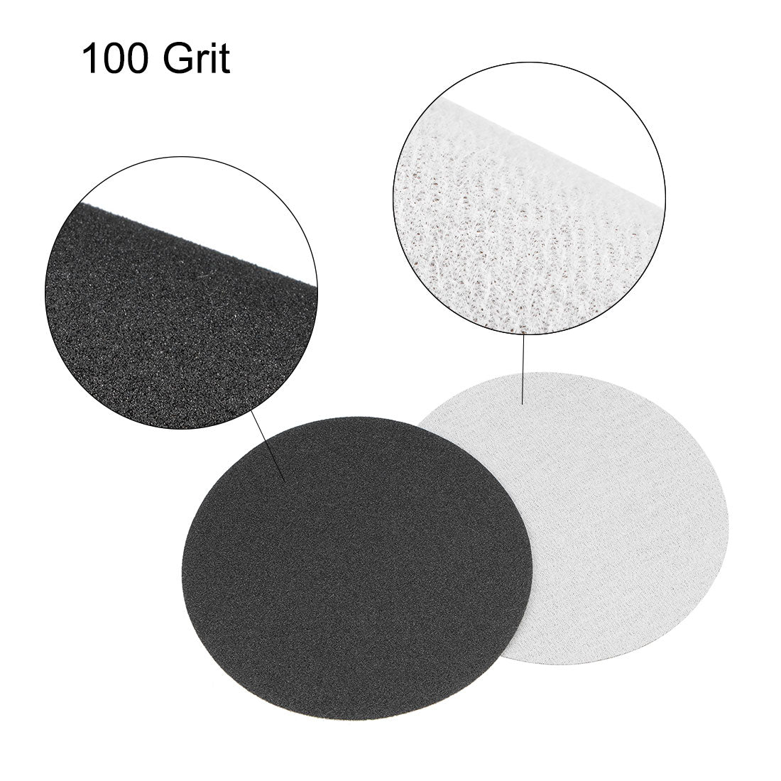 Uxcell Uxcell 5 inch Wet Dry Disc 150 Grit Hook and Loop Sanding Disc Silicon Carbide 5pcs