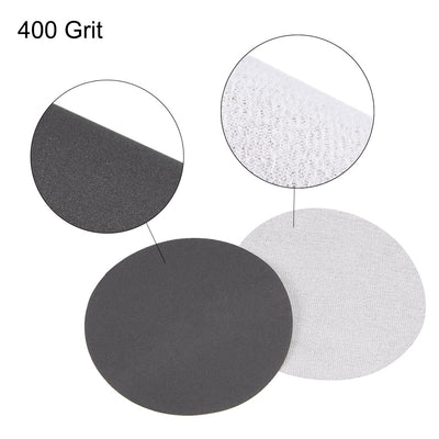 Harfington Uxcell 5 inch Wet Dry Disc 2500 Grit Hook and Loop Sanding Disc Silicon Carbide 3pcs