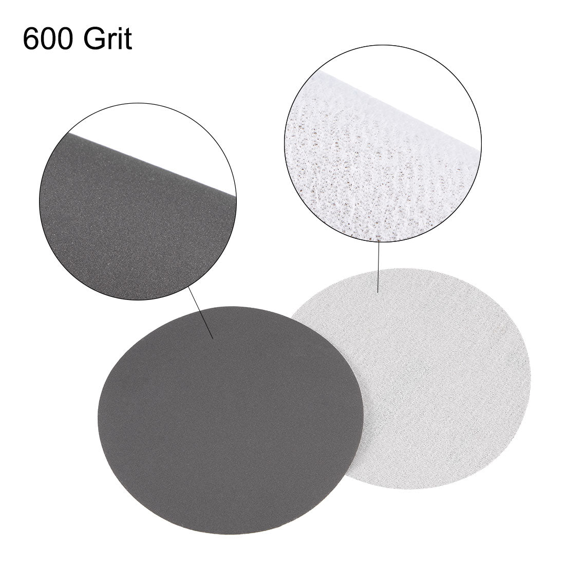 Uxcell Uxcell 5 inch Wet Dry Disc 2500 Grit Hook and Loop Sanding Disc Silicon Carbide 3pcs