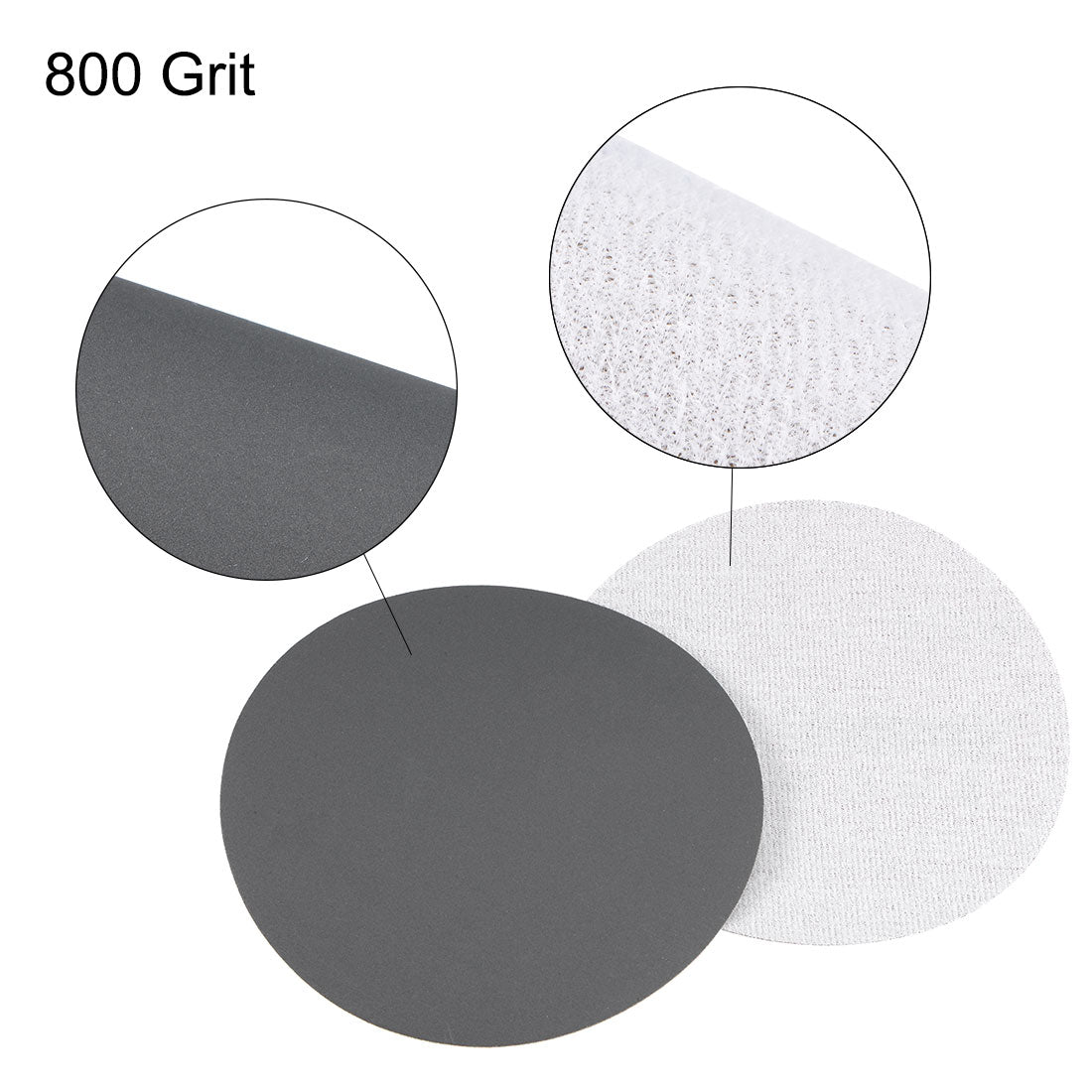 Uxcell Uxcell 5 inch Wet Dry Disc 2500 Grit Hook and Loop Sanding Disc Silicon Carbide 5pcs