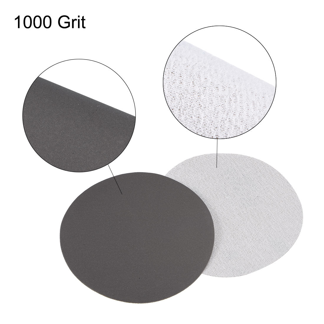 Uxcell Uxcell 5 inch Wet Dry Disc 2500 Grit Hook and Loop Sanding Disc Silicon Carbide 3pcs