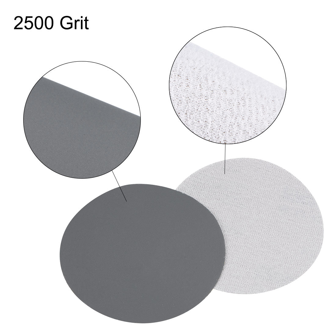 Uxcell Uxcell 5 inch Wet Dry Disc 2500 Grit Hook and Loop Sanding Disc Silicon Carbide 5pcs