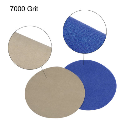Harfington Uxcell 5 inch Wet Dry Disc 7000 Grit Hook and Loop Sanding Disc Silicon Carbide 5pcs