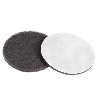 Harfington Uxcell 5 Inch 1500 Grit Drill Power Brush Tile Scrubber Scouring Pads Cleaning Tool 2pcs
