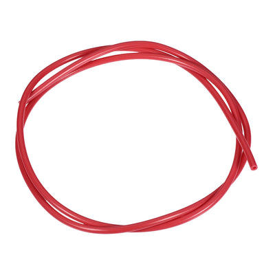 Harfington Uxcell PTFE Tube 3.2Ft - ID 2mm x OD 4mm Fit 1.75 Filament for 3D Printer Red
