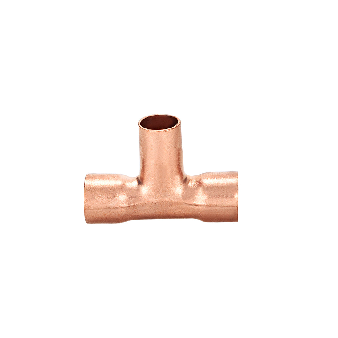 Uxcell Uxcell 7/8-inch x 5/8-inch x 7/8-inch Copper Reducing Tee Copper Pressure Pipe Fitting Conector  for Plumbing Supply and Refrigeration
