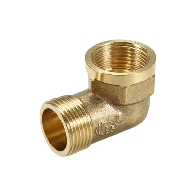 uxcell Uxcell Brass Pipe Fitting 90 Degree Street Elbow G3/4 Male x G3/4 Female
