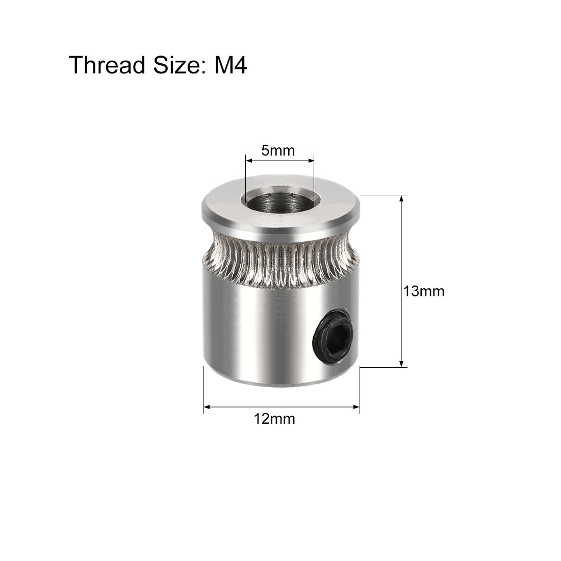 uxcell Uxcell MK7 Drive Gear Direct Extruder Drive 5mm Bore for Extruder 2pcs