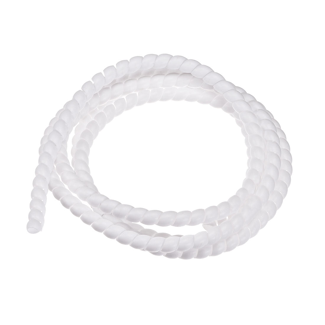 uxcell Uxcell Flexible Spiral Tube Wrap Cable Management Sleeve 10mm x 12mm Computer Wire Manage Cord 2 Meters Length White