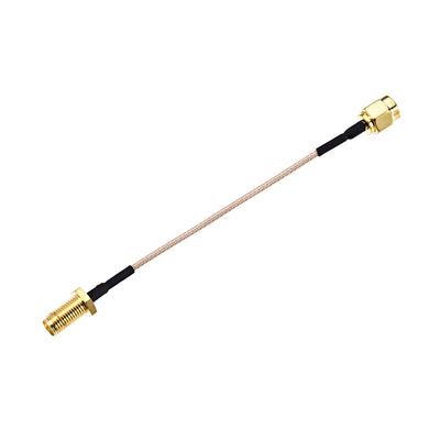 uxcell Uxcell Low Loss RF Coaxial Cable Coax Wire RG-178 RP SMA Male to SMA Female 3.9 Inch