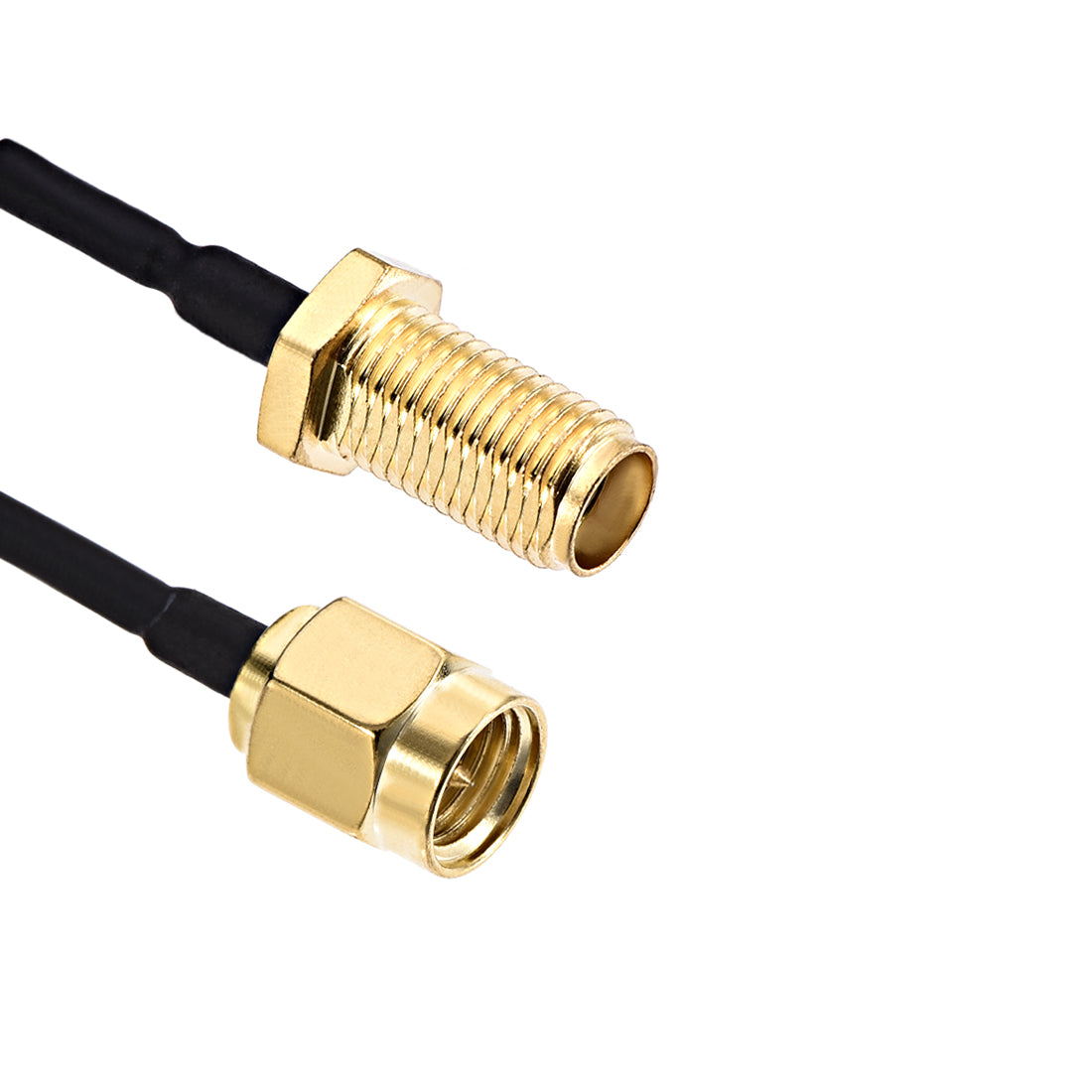 Uxcell Uxcell Low Loss RF Coaxial Cable RG-178 SMA Male to SMA Female 19.7inch