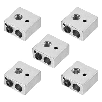 uxcell Uxcell Aluminum Heater Block, Specialized for MK7 MK8 M6 1.75mm Filament 5pcs