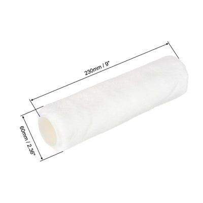 Harfington Uxcell Paint Roller Cover 9 Inch 230mm Polyester Brush for Household Wall Painting Treatment 3pcs