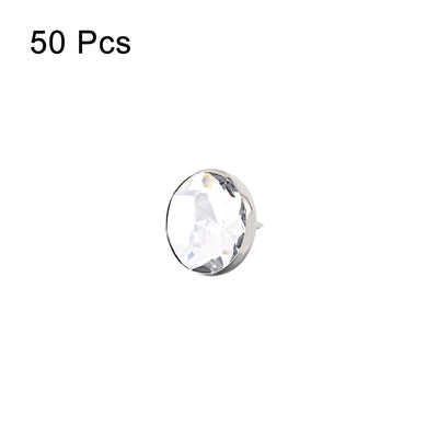 Harfington Uxcell Crystal Upholstery Nails Furniture Tacks 16.8mm Dia Head 17mm Length Shank , 50 Pcs
