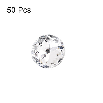Harfington Uxcell Crystal Upholstery Buttons 30mmx22mm for Sewing Sofa Bed Headboard DIY Crafts Decoration , 50pcs