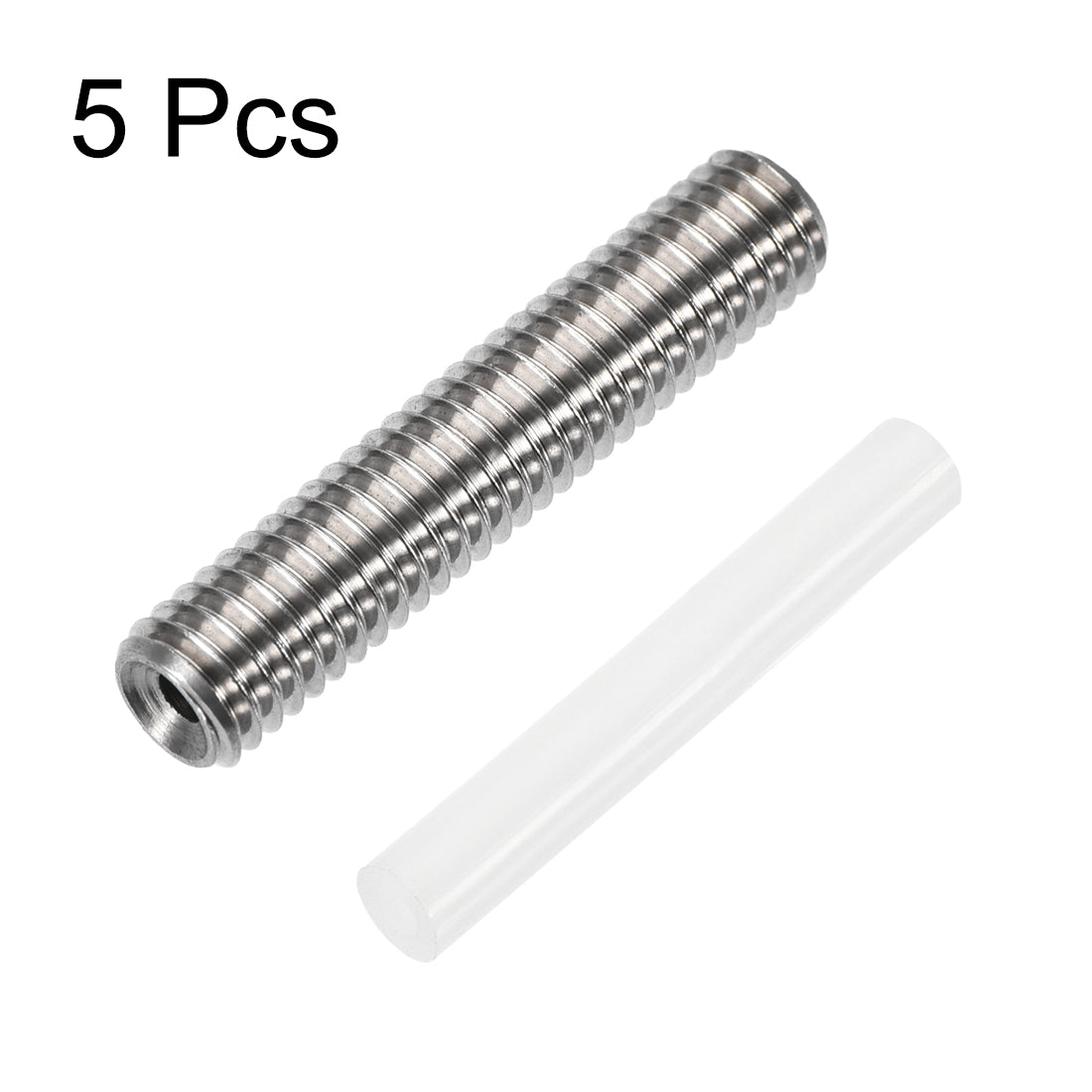 uxcell Uxcell M6x30mm Extruder 1.75mm Throat Tube for 3D Printer 5pcs