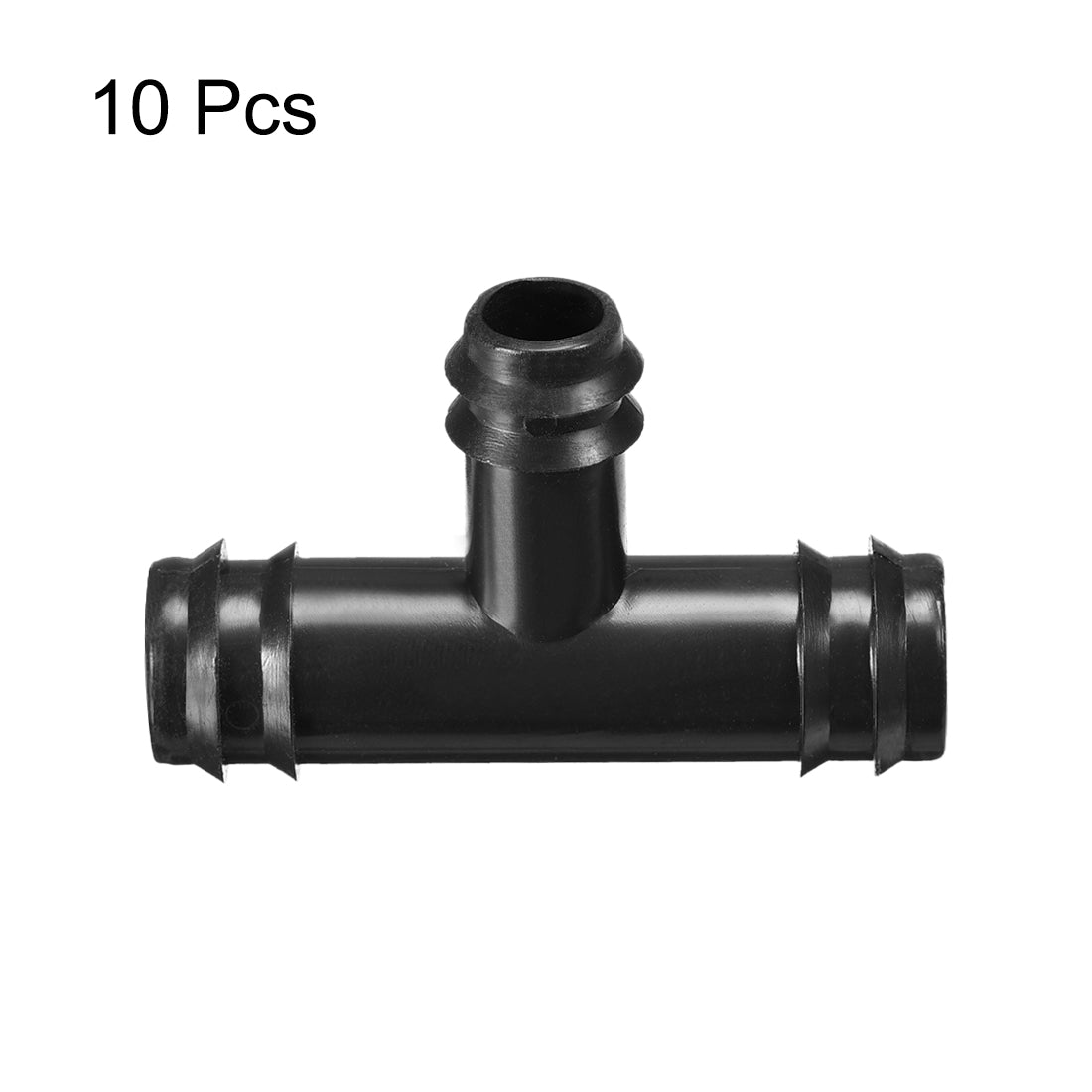 uxcell Uxcell Barb Drip Tee Pipe Connector 16/20 Hose Fitting Plastic 10pcs