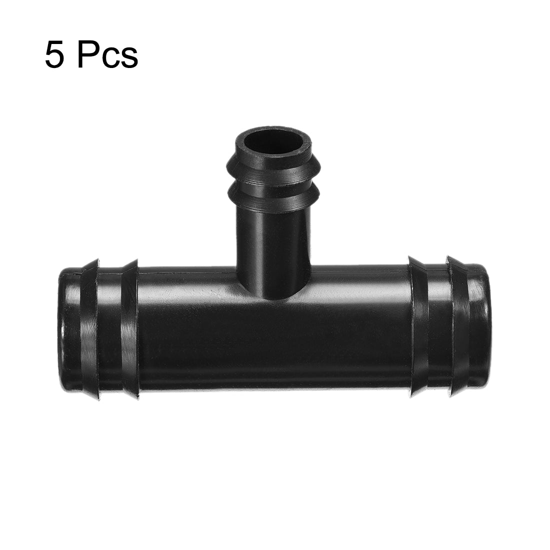 uxcell Uxcell Barb Drip Tee Pipe Connector 16/25 Hose Fitting Plastic 5pcs
