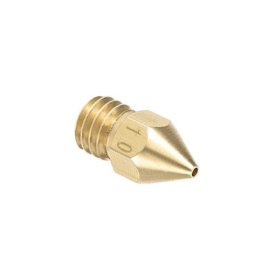 Harfington Uxcell 1mm 3D Printer Nozzle, Fit for MK8, for Filament Brass 5pcs