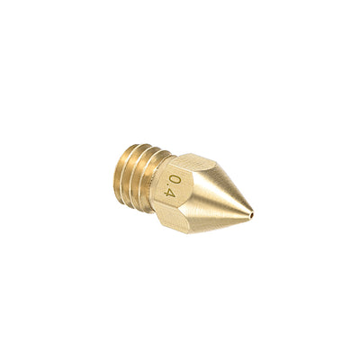 Harfington Uxcell 3D Printer Nozzle Fit for MK8,for 1.75mm Filament Brass,0.2mm - 1mm Total 10pcs