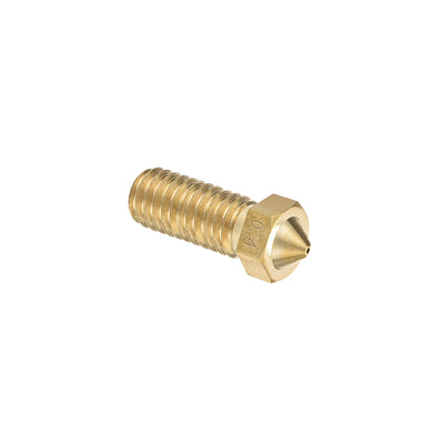 Harfington Uxcell 0.4mm 3D Printer Nozzle, Fit for V6, for 1.75mm Filament Brass 5pcs