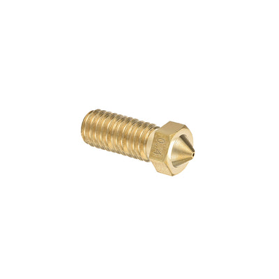 Harfington Uxcell 3D Printer Nozzle Fit for V6,for 1.75mm Filament Brass,0.4mm - 1.2mm Total 5pcs