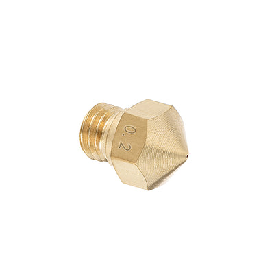 Harfington Uxcell 0.2mm 3D Printer Nozzle, Fit for MK10, for 1.75mm Filament Brass 2pcs