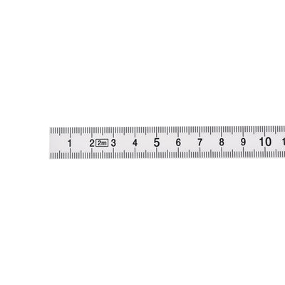 Harfington Uxcell Folding Ruler 2 Meters 10 Fold Metric Measuring Tool ABS for Woodworking Engineer White