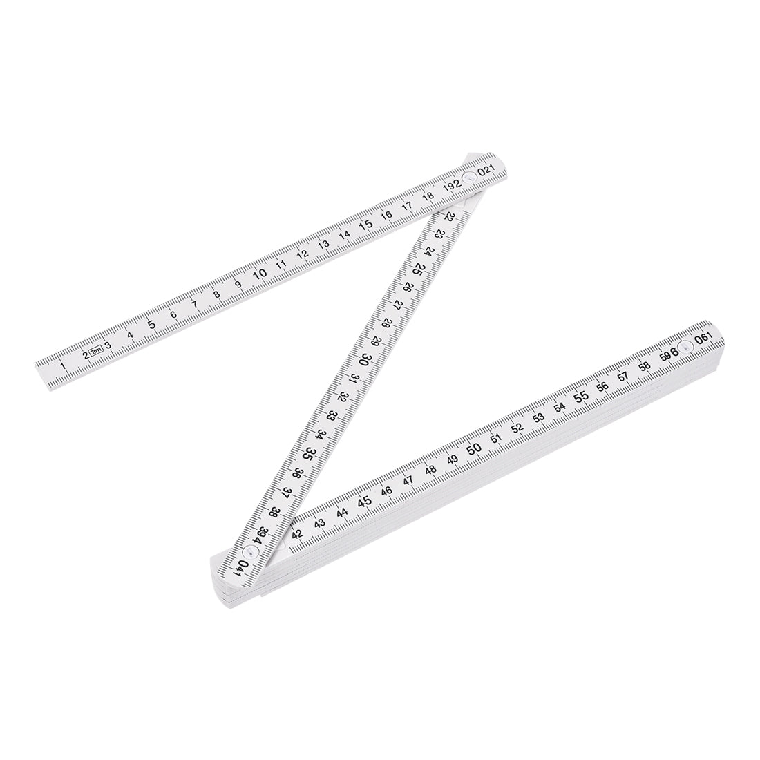 Uxcell Folding Ruler 2 Meters 10 Fold Metric Measuring Tool ABS for ...